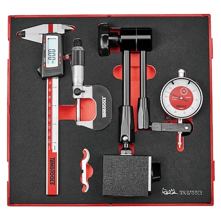 Teng Tools Measuring Tool Set 3 Pieces in EVA Foam Organizational Too TEDIMM